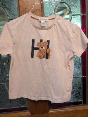 Girls Tan graphic tee, size 14